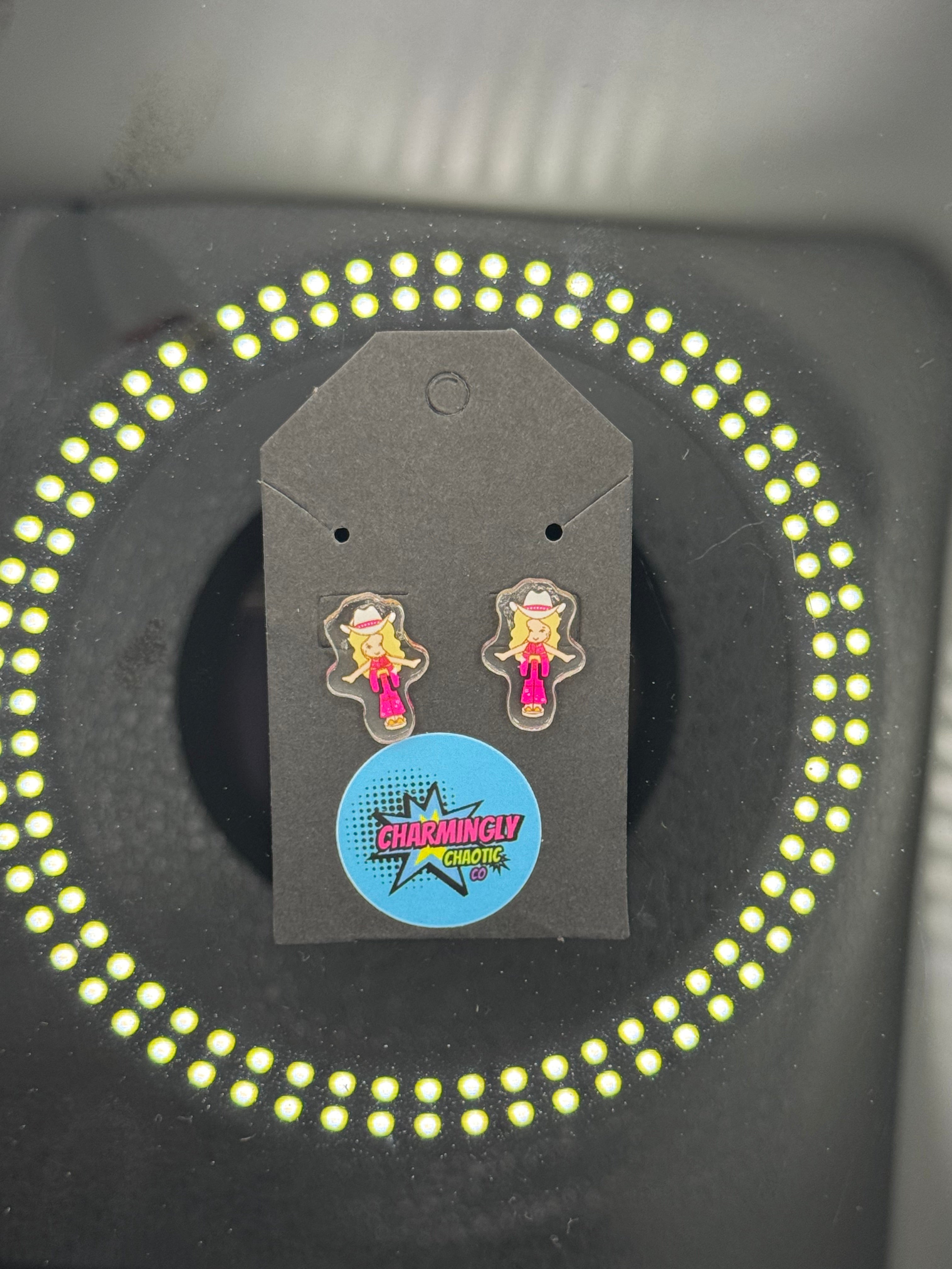 Polly inspired stud earrings